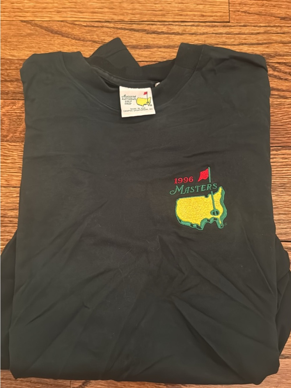 Masters Black Short Sleeve Tee with Yellow & Green Masters Logo